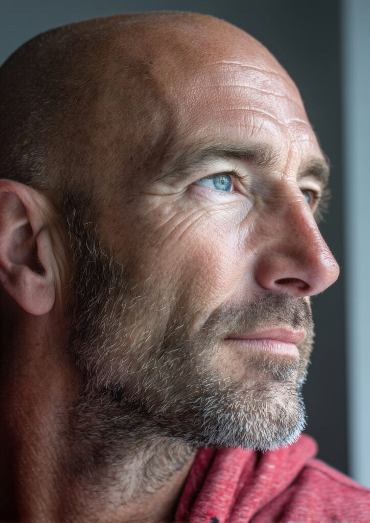 Man with improved vitality from glutathione injections