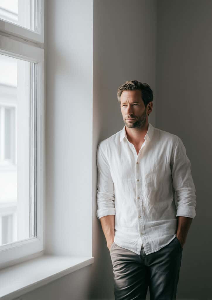 Man experiencing improved energy and clarity from testosterone replacement therapy