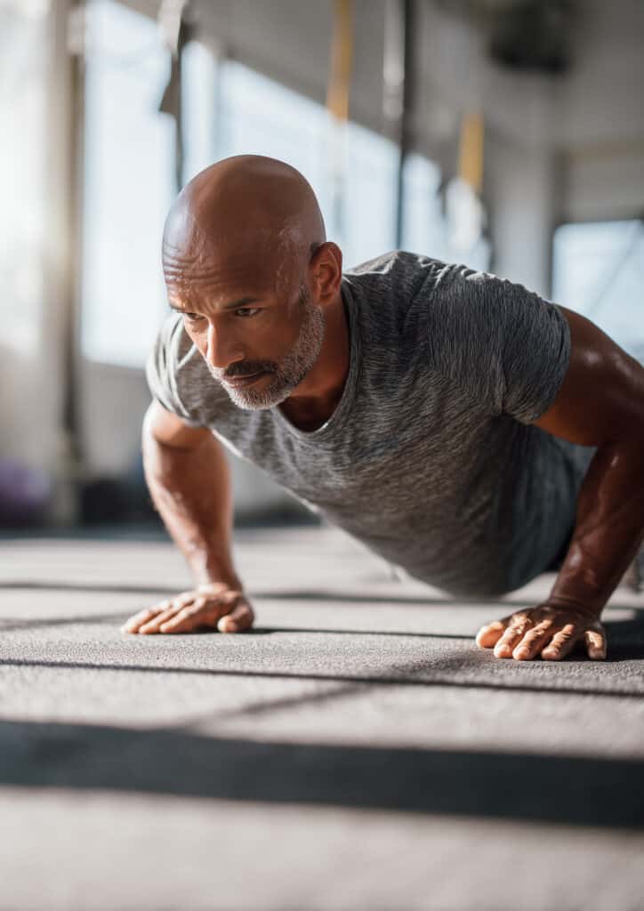 Man achieving weight loss results with compounded semaglutide