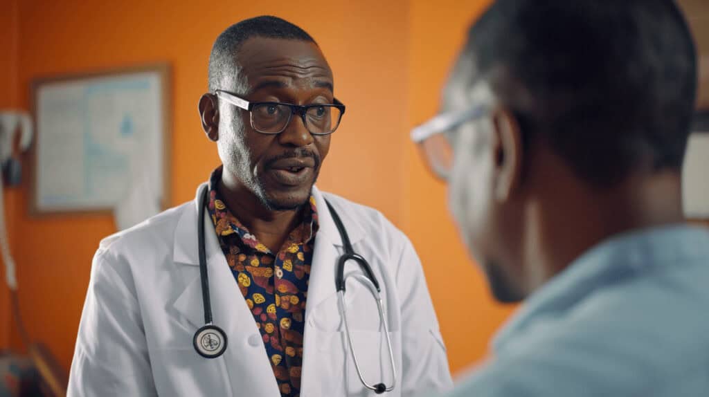 Cinematic documentary photography a man talking