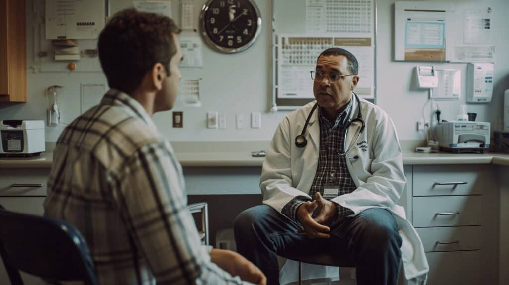 Cinematic documentary photography a man talking to 98706427 2c39 42dd ba6d 748a944ca2f4