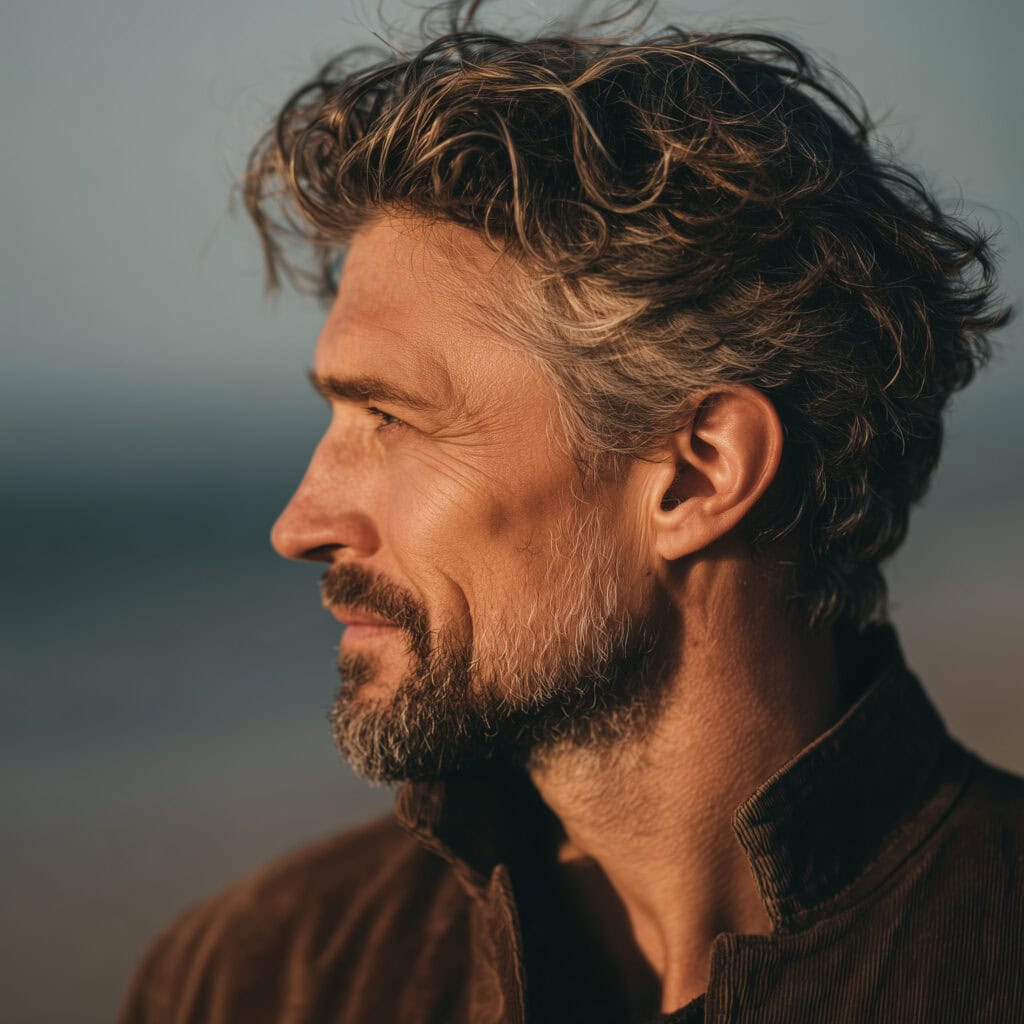 clean side profile of Caucasian 40s man outdoors soft diffuse 813bb463 1b5a 48d9 8520 1c54271455f2 0 1