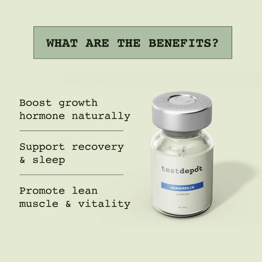 Sermorelin peptide benefits for sleep and body composition